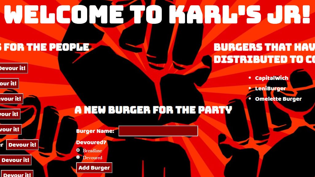 MarxBurger App